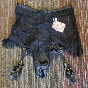 Agent Provocateur Lace & Satin Garter Skirt, NWOT